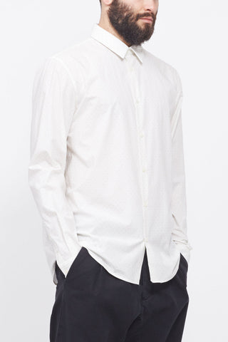 WHITE BUTTON DOWN